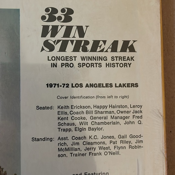 💛💜LOS ANGELES LAKERS ~ 1971-72 / 33 GAME WIN STREAK ~ LP - Picture 4 of 7